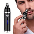 Electric Nose and Ear Hair Trimmer, Painless Eyebrow & Facial Hair Removal, USB Rechargeable with 500mAh Lithium Battery, Compact Design for Men and Women, Father's Day Gift