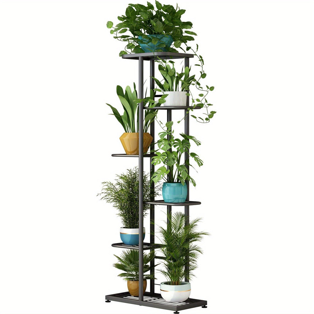 Multi-Layer Metal Plant Stand 31.5/37.4/41.3In Height Adjustable Potted Plant Holder Indoor Outdoor Corner Display Rack for Living Room Balcony Home Decor
