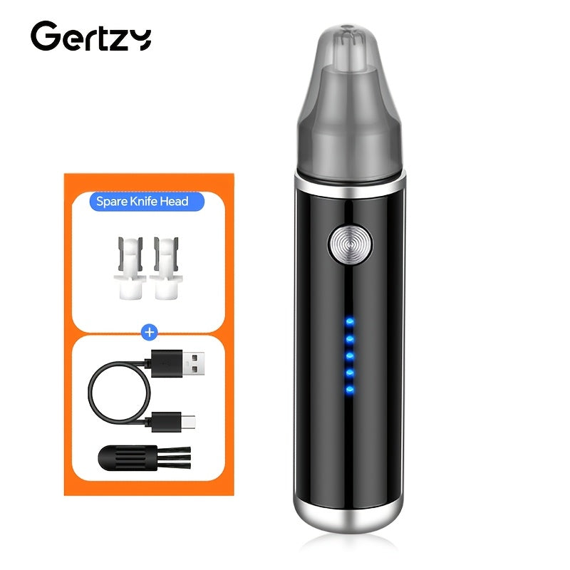Electric Nose and Ear Hair Trimmer, Painless Eyebrow & Facial Hair Removal, USB Rechargeable with 500mAh Lithium Battery, Compact Design for Men and Women, Father's Day Gift