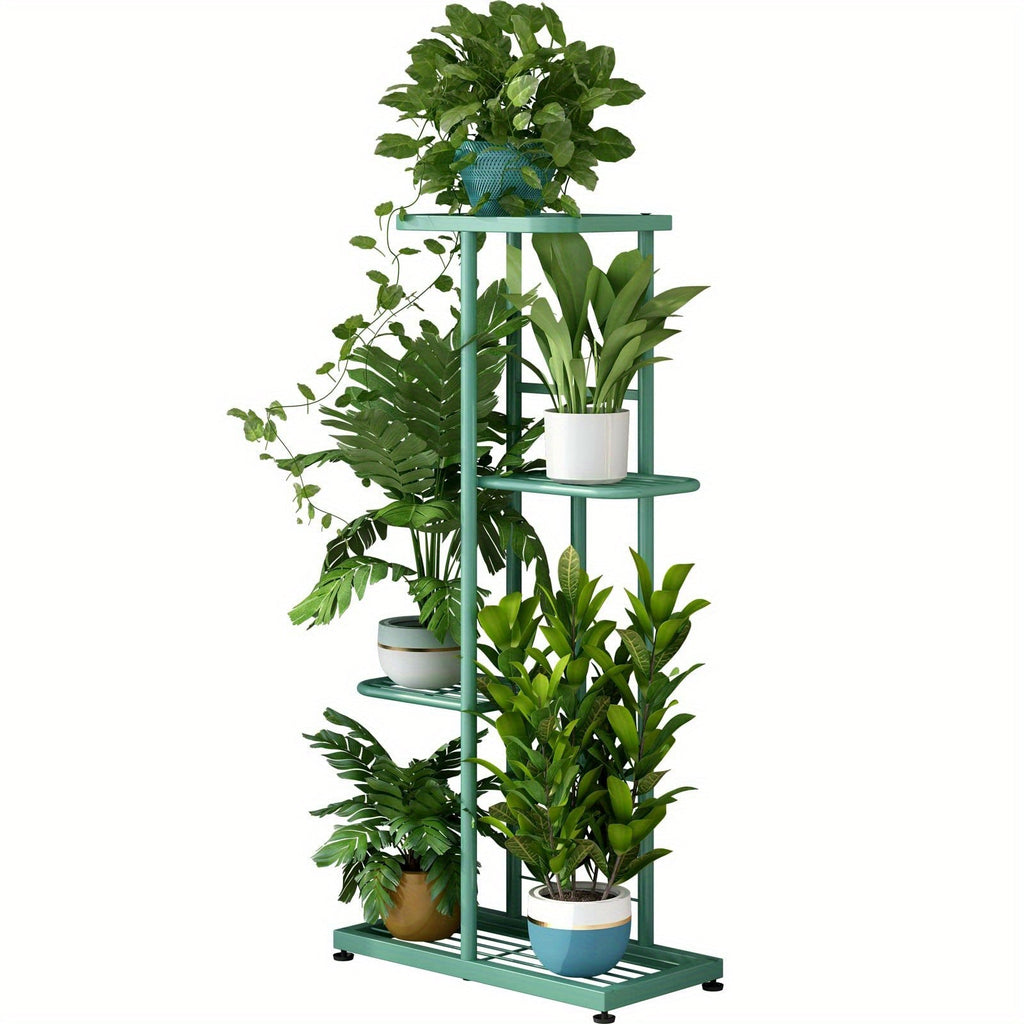 Multi-Layer Metal Plant Stand 31.5/37.4/41.3In Height Adjustable Potted Plant Holder Indoor Outdoor Corner Display Rack for Living Room Balcony Home Decor