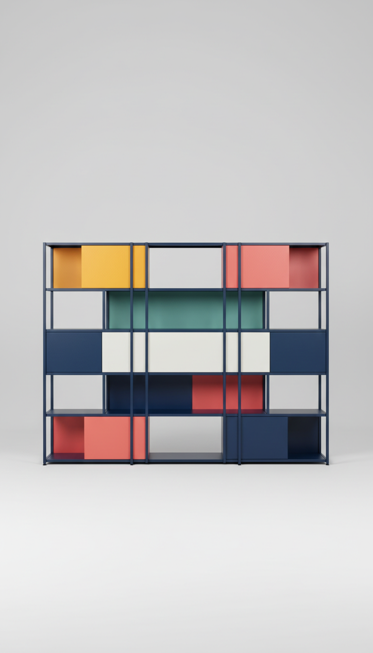 Indigo Steel Modular Bookshelf