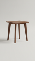 Walnut Side Table with Tapered Legs
